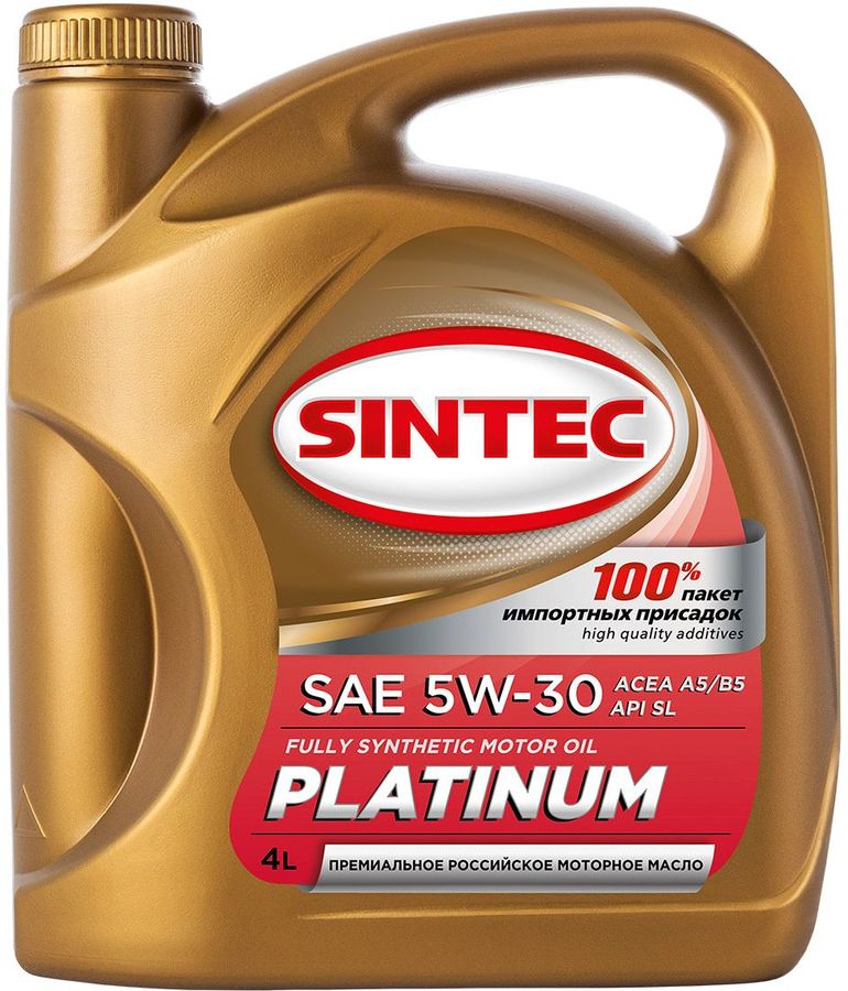 Масло Sintec Platinum 7000 5W30 Api SL Acea А5/В5 синт.4л. 
