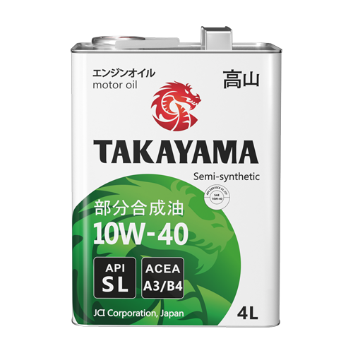 Масло TAKAYAMA Safetec 10W40 Api SL Acea A3/B4 п/синт.1л.(металл)