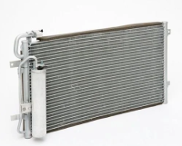 Радиатор кондиционера конденсатор 2190/2192/2194 ПЕКАР с К/У HALLA стар.обр. выпуск до 2015