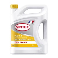 Антифриз SINTEC OEM France Type-D G-12 желтый 5кг М+