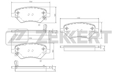 Колодки передние для Audi 80/BS1098/ZEKKERT